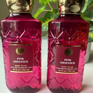 Bath & body works Pink Obsessed Body Wash set of 2. Brand New